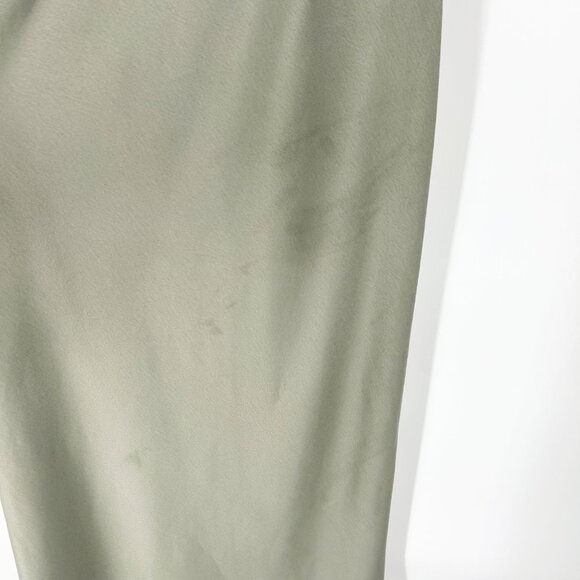 NWT BHLDN Dylan One Shoulder Satin Charmeuse Bridesmaid Dress in Moss - Picture 10 of 11